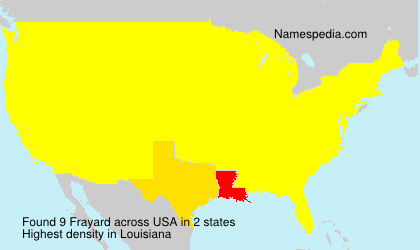 Surname Frayard in USA Surname Frayard in USA