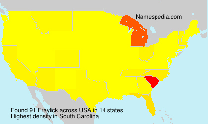 Surname Fraylick in USA Surname Fraylick in USA