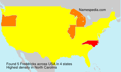 Surname Freddricks in USA Surname Freddricks in USA