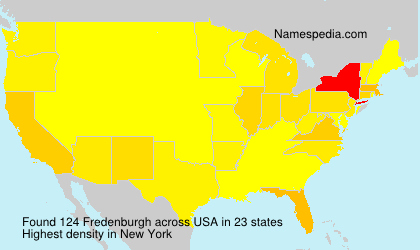 Surname Fredenburgh in USA Surname Fredenburgh in USA