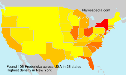 Surname Fredericka in USA Surname Fredericka in USA