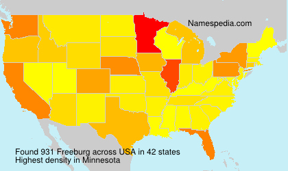 Surname Freeburg in USA Surname Freeburg in USA