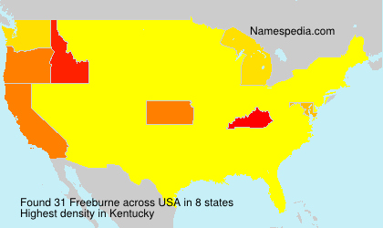 Surname Freeburne in USA Surname Freeburne in USA