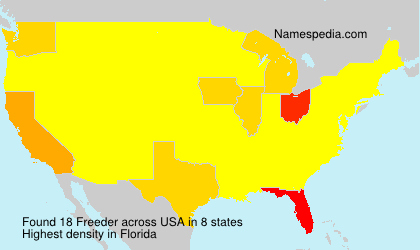 Surname Freeder in USA Surname Freeder in USA
