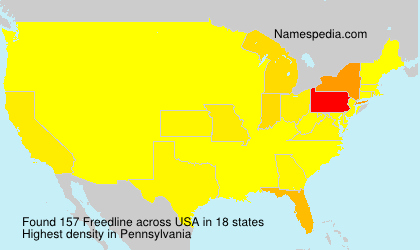 Surname Freedline in USA Surname Freedline in USA