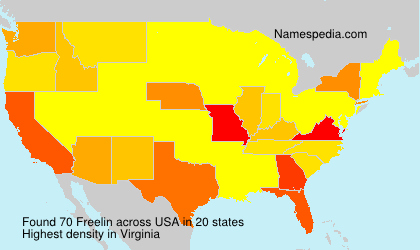 Surname Freelin in USA Surname Freelin in USA