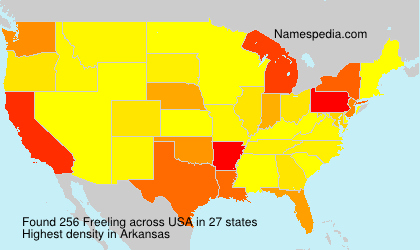 Surname Freeling in USA Surname Freeling in USA