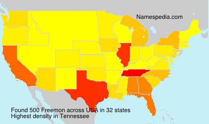 Surname Freemon in USA Surname Freemon in USA