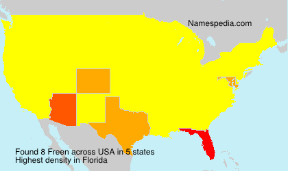 Surname Freen in USA Surname Freen in USA