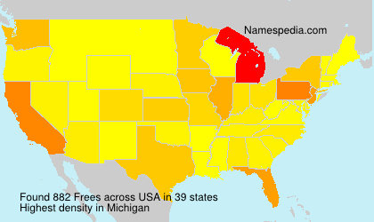 Surname Frees in USA Surname Frees in USA