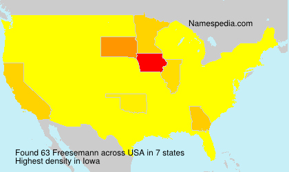 Surname Freesemann in USA Surname Freesemann in USA