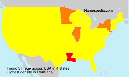 Surname Frege in USA Surname Frege in USA