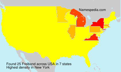 Surname Freiband in USA Surname Freiband in USA