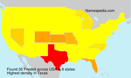 Surname Freidell in USA Surname Freidell in USA