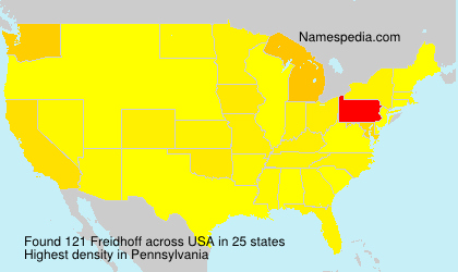Surname Freidhoff in USA Surname Freidhoff in USA