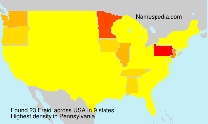 Surname Freidl in USA Surname Freidl in USA
