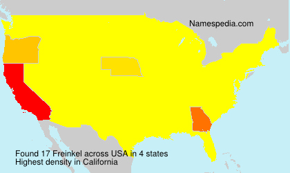 Surname Freinkel in USA Surname Freinkel in USA