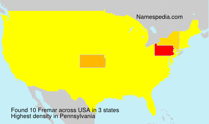 Surname Fremar in USA Surname Fremar in USA