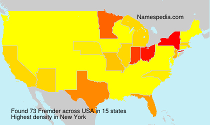 Surname Fremder in USA Surname Fremder in USA