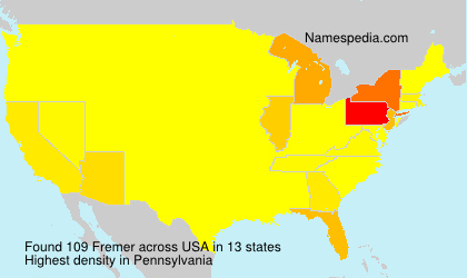 Surname Fremer in USA Surname Fremer in USA