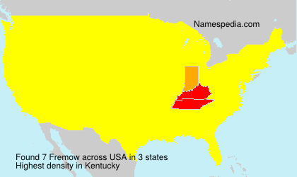 Surname Fremow in USA Surname Fremow in USA
