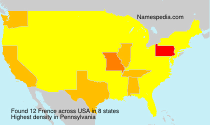 Surname Frence in USA Surname Frence in USA