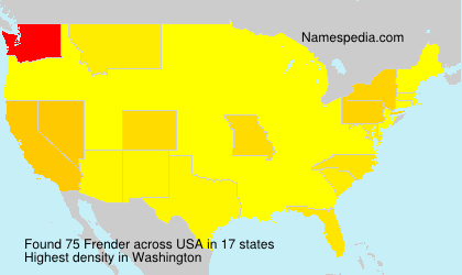 Surname Frender in USA Surname Frender in USA