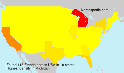 Surname Frendo in USA Surname Frendo in USA