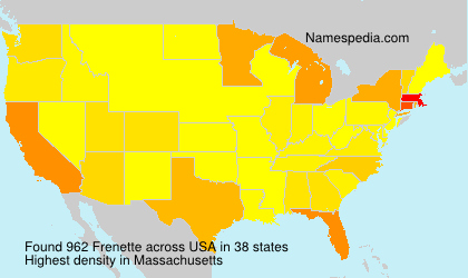 Surname Frenette in USA Surname Frenette in USA