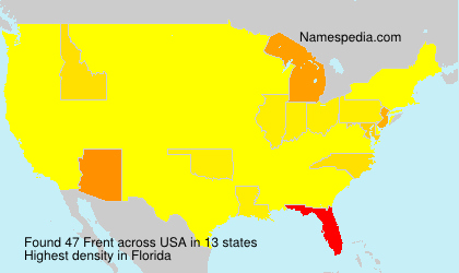 Surname Frent in USA Surname Frent in USA
