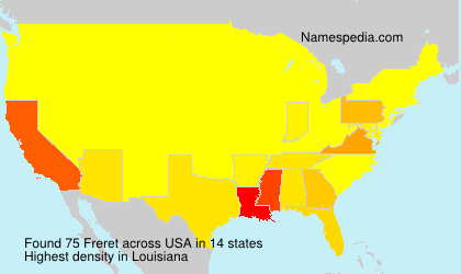 Surname Freret in USA Surname Freret in USA