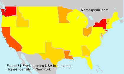 Surname Frerks in USA Surname Frerks in USA