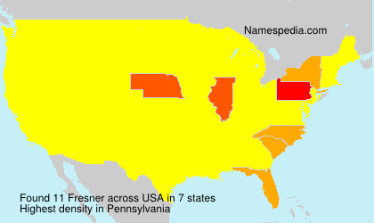 Surname Fresner in USA Surname Fresner in USA