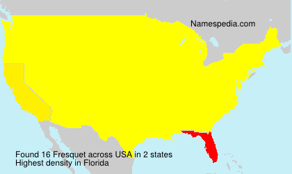 Surname Fresquet in USA Surname Fresquet in USA