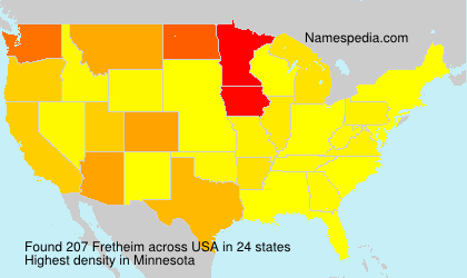 Surname Fretheim in USA Surname Fretheim in USA