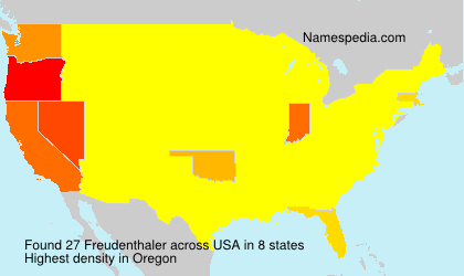 Surname Freudenthaler in USA Surname Freudenthaler in USA