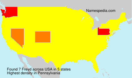 Surname Freyd in USA Surname Freyd in USA