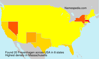 Surname Freyenhagen in USA Surname Freyenhagen in USA