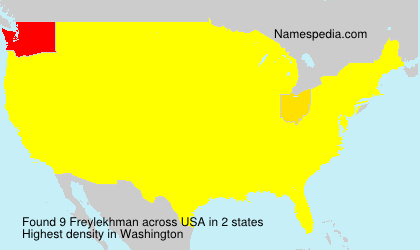 Surname Freylekhman in USA Surname Freylekhman in USA