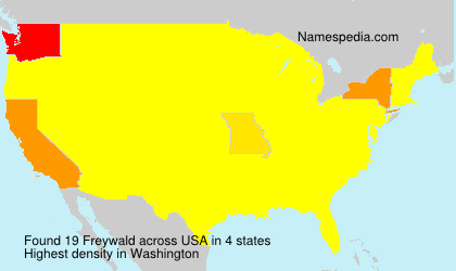 Surname Freywald in USA