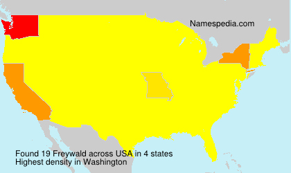 Surname Freywald in USA Surname Freywald in USA