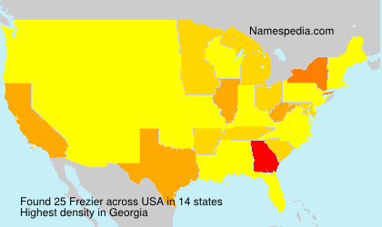 Surname Frezier in USA Surname Frezier in USA