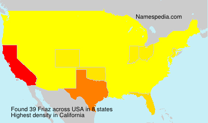 Surname Friaz in USA Surname Friaz in USA
