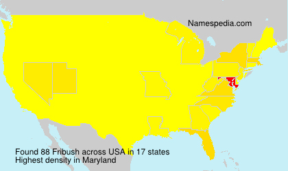 Surname Fribush in USA