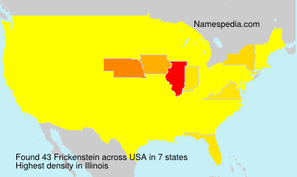 Surname Frickenstein in USA Surname Frickenstein in USA