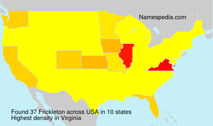Surname Frickleton in USA Surname Frickleton in USA