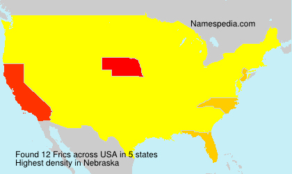 Surname Frics in USA Surname Frics in USA