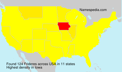 Surname Frideres in USA Surname Frideres in USA