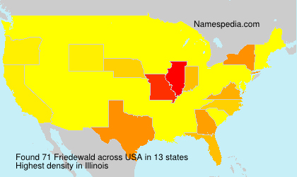 Surname Friedewald in USA Surname Friedewald in USA