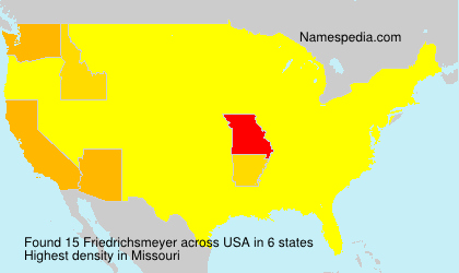 Surname Friedrichsmeyer in USA Surname Friedrichsmeyer in USA